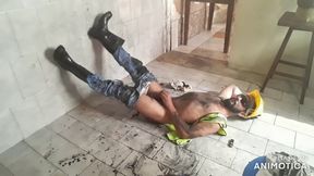 Builder in Mess of Mud