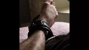 Milked whilst tied in crotchless panties